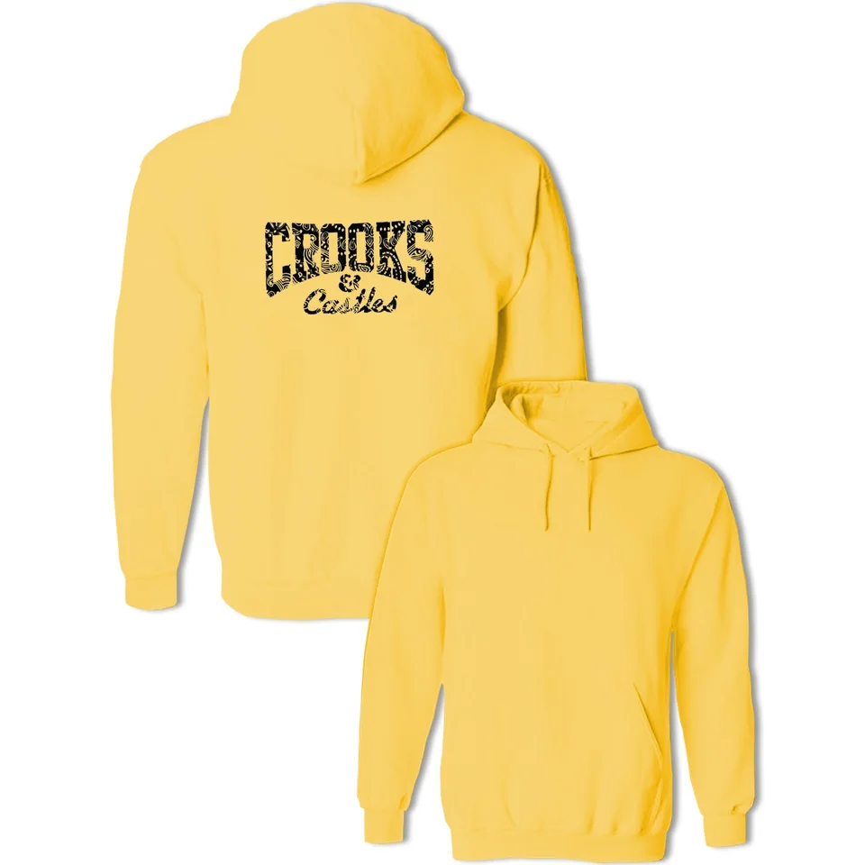 crooks and castles yellow hoodie