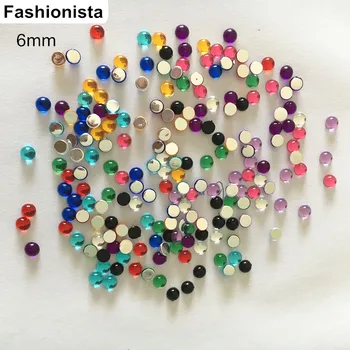 

Free Shipping - 500 pcs 6mm Half Round Smooth Cabochons Beads,Crystal Acrylic Flatback Round Cabochon,DIY Projects Supplies