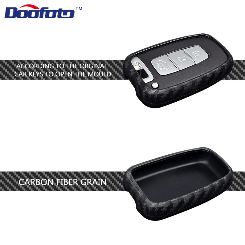 Carbon fiber key cover for HYUNDAI (3)