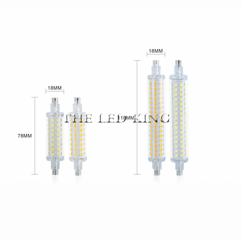 R7S 78 мм 118 мм светодиодный Лампа накаливания 2835 SMD 12 Вт 16 Вт лампа галогенная на замену лампы J78 J118 светодиодный кукурузы Lamparda r7s 110V 220V