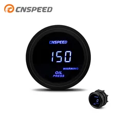 CNSPEED " /52 мм Цифровой Автомобильный манометр давления масла 0-120 фунтов/кв. дюйм датчик масла с датчиком/индикатор давления масла/черный gaugeYC101335