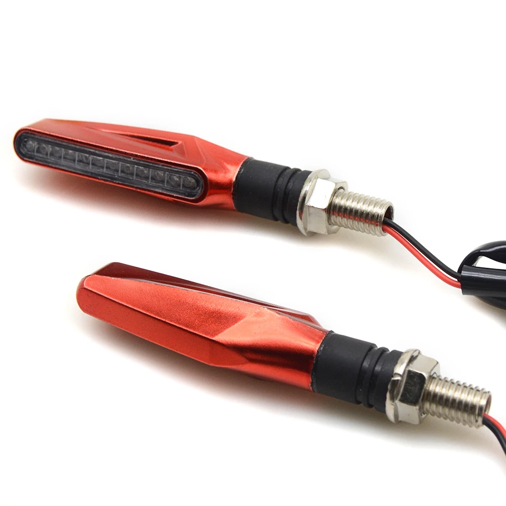 Мотоцикл указатель поворота гибкий 12 LED мигающий свет для HONDA RC51 CBR929RR CBR600RR CBR954RR