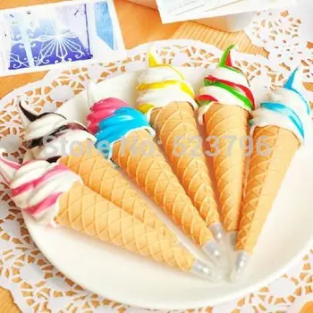 

Delicious Ice Cream Design Magnetic Ballpoint Pen Novelty Student Award Ball Point Pen Students Stationary Gift