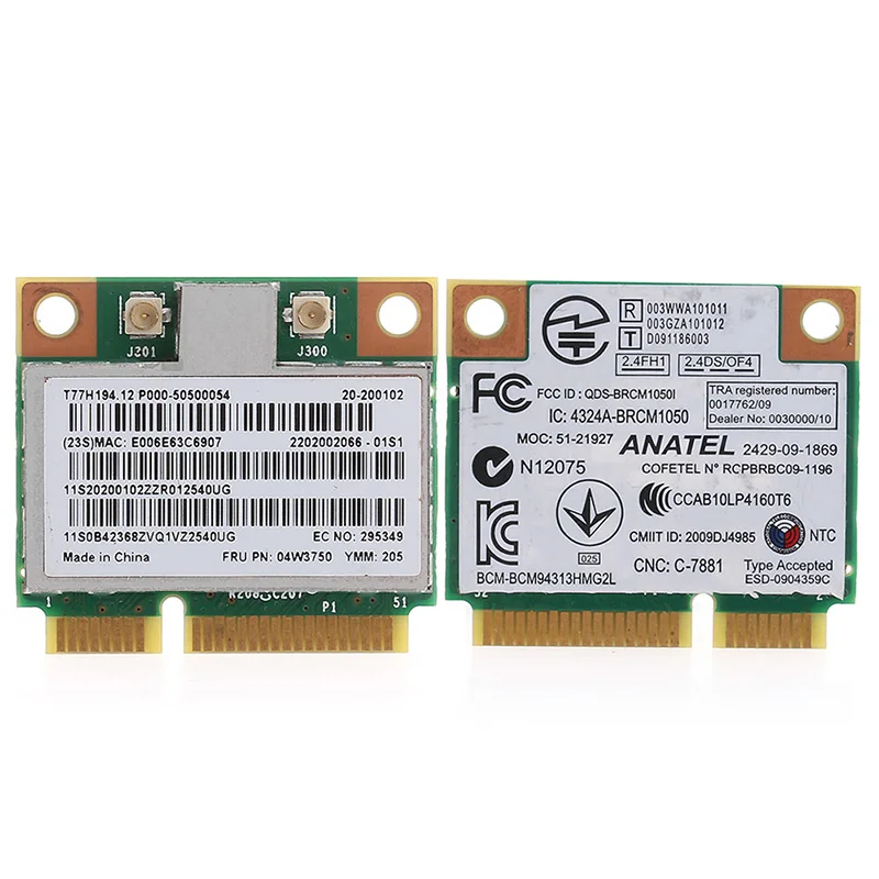 Мини PCI-e беспроводная wifi плата карта для lenovo G700 B490 BCM94313HMG2L 4W3750