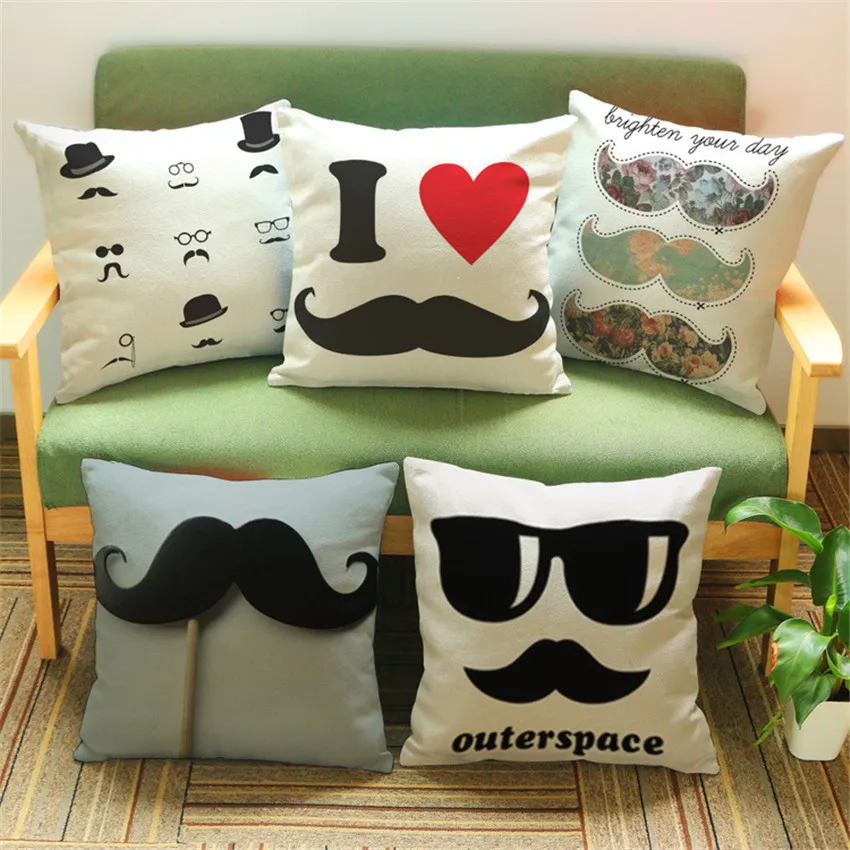 Наволочка из хлопка и льна 45x45 см|cushion cover|cushion covers for sofacover sofa cushions |