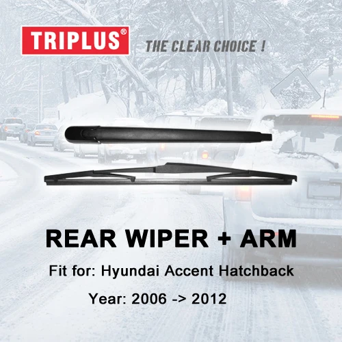 Rear Wiper Arm with Blade for Hyundai Accent Hatchback (2006 2012) 1pc