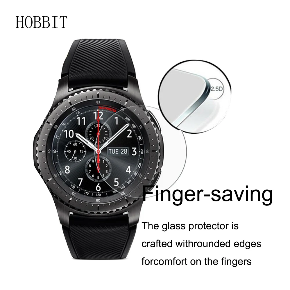 2 упаковки для Samsung Gear S3 Classic /Frontier Smart Watch 2.5D 9H твердость прозрачное устойчивое к