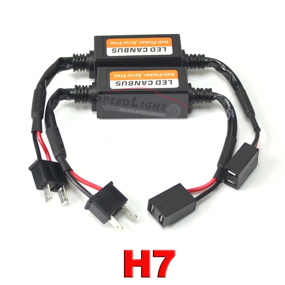 DMEX 2 PCS 12V H7 LED Error Free Canbus H7 H8 H9 H4 H1 H3 H11 9005(HB3 ...