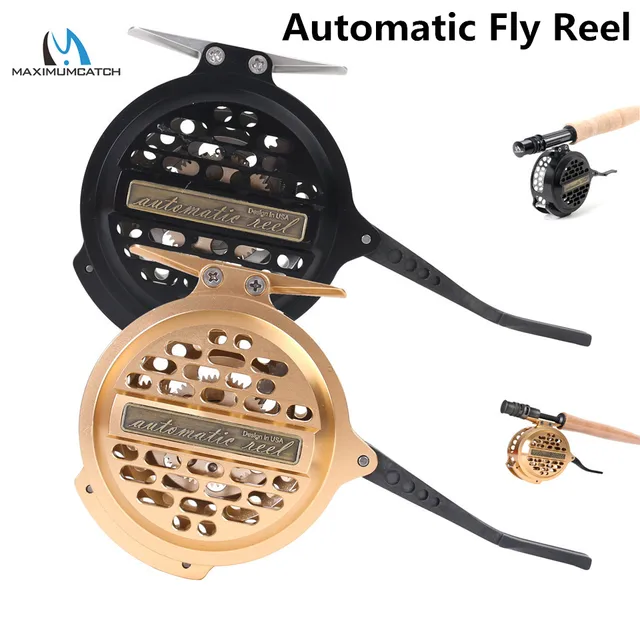 Cheap Maximumcatch Super Light Automatic Fly Fishing Reel Silver/BlackY4 70 Aluminum Fly Reel