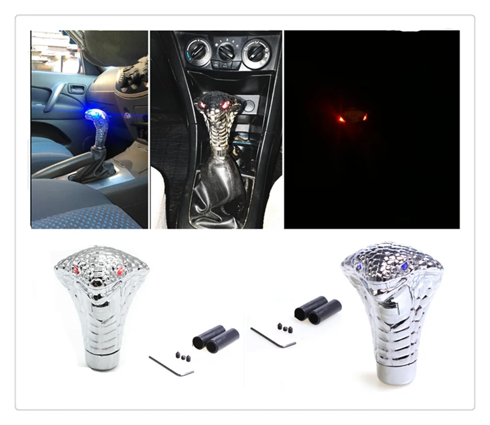 Universal Car manual shift knob light with eye chrome cobra lever for Mercedes Benz GLS63 GLS GLE43 B55 Shooting S400 | Автомобили и