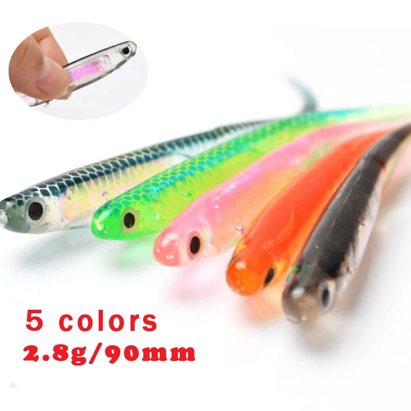 

TOMA 10PCS 3g/ 9cm 3D Soft fish Fishing Lures Swimbaits Plastic Isca Artificial Soft Lures Fishing Tackle Fish Better Than