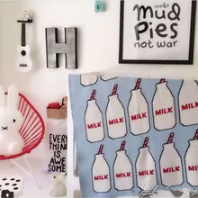 Хлопковые вязаные для новорожденных Одеяла бутылки молока Stlye Одеяло Обувь для девочек мальчик детская кровать Постельные принадлежности играть Коврики 90x110 см