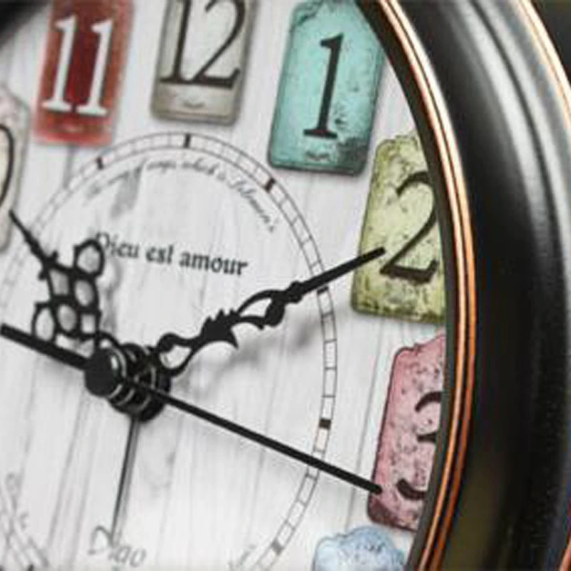 High Grade Vintage Alarm Clock Study Room Desk Table Clock Antique Bedside Wake Up Clock Metal Loud Alarm Desk Clock For Kids