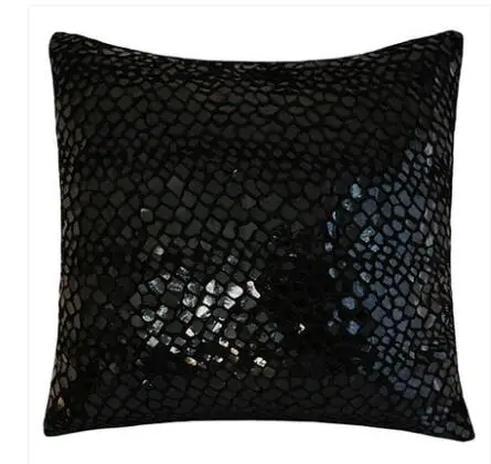 

creative unique pattern bright pu leather cushion cover pillowcase solid black/white/brown pillow cover lumbar pillow case sofa