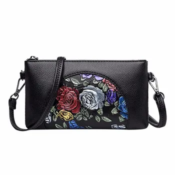 

Flowers Crossboby Bags For Women Leather Messenger Bags Printing Sac A Main Small Female Leather Shoulder Bag Clutch Ladies Sac