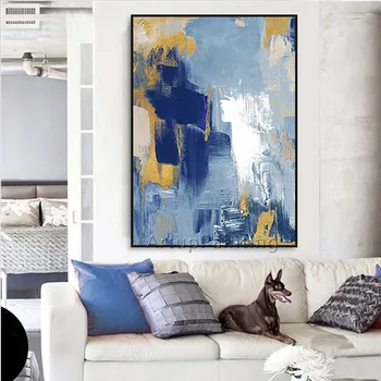 Canvas oil painting acrylic caudros decoracion blue painting modern abstract Wall art wall Pictures For Living Room Home Decor12 Canvas oil painting acrylic caudros decoracion blue painting modern abstract Wall art wall Pictures For Living Room Home Decor12