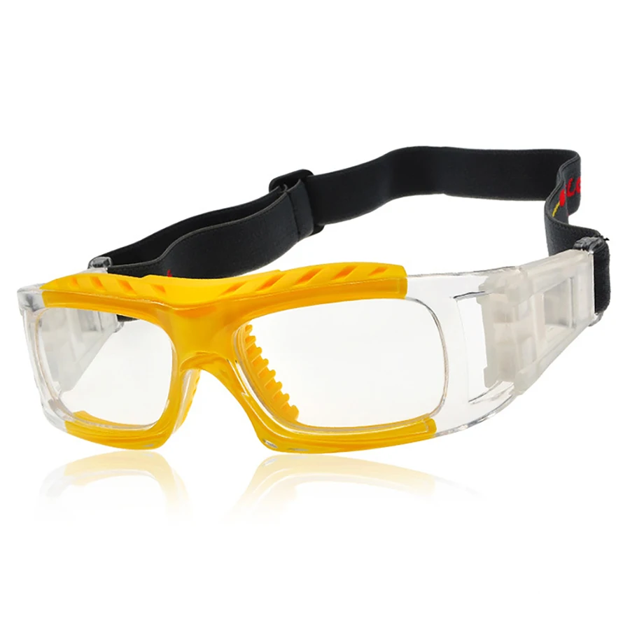 

2019New Arrive 1 Set Basketball Football Goggles Myopia Glasses Frame Outdoor Sports Eyewear Protective Glasses 5 Colors PC Lens