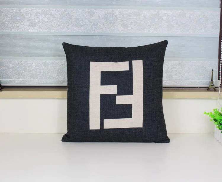 Двойная F Подушка евро чехол декоративный массажер декоративные подушки украшения для дома подарок - Цвет: Фиолетовый