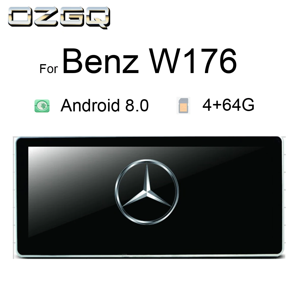 OZGQ Автомобильный мультимедийный плеер для Mercedes Benz A CLA GLA Class W176 2012 2018 с 10 25 дюймовым