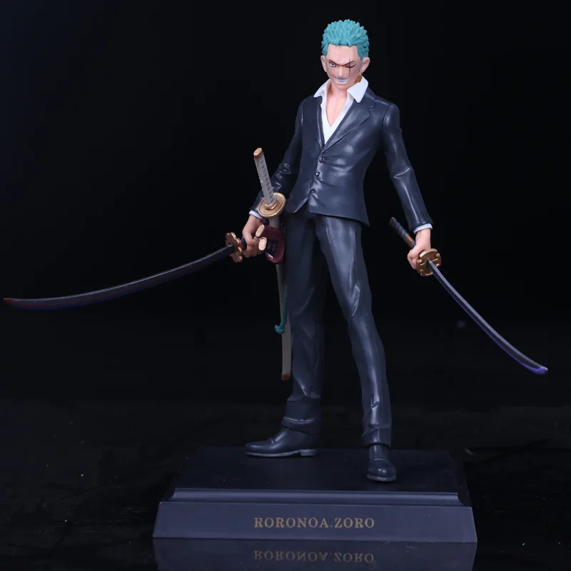 

Anime One Piece Roronoa Zoro Black Suit Ver. PVC Action Figure Collectible Model Kids Toys Doll 25cm