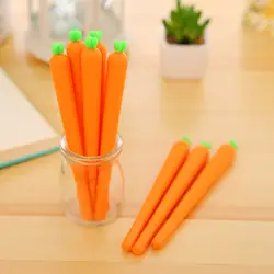 Милое моделирование моркови Студенческая ручка школьная Корейская канцелярская письменная ручка офисные принадлежности Обучающие