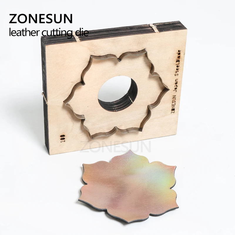 ZONESUN кожаный подстаканник для цветов Customizeleather инструмент резки рукоделия