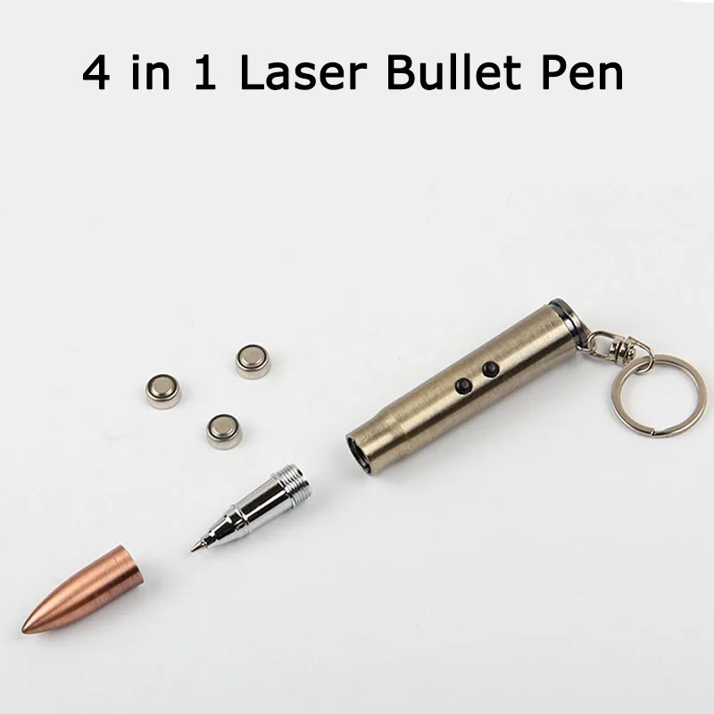 4 in 1 Outdoor EDC Multifunction Flashlight (With Battery) Bullet Shaped Pen Survival Laser+Light+Hammer+Ballpoint Wholesale 4 in 1 Outdoor EDC Multifunction Flashlight (With Battery) Bullet Shaped Pen Survival Laser+Light+Hammer+Ballpoint Wholesale