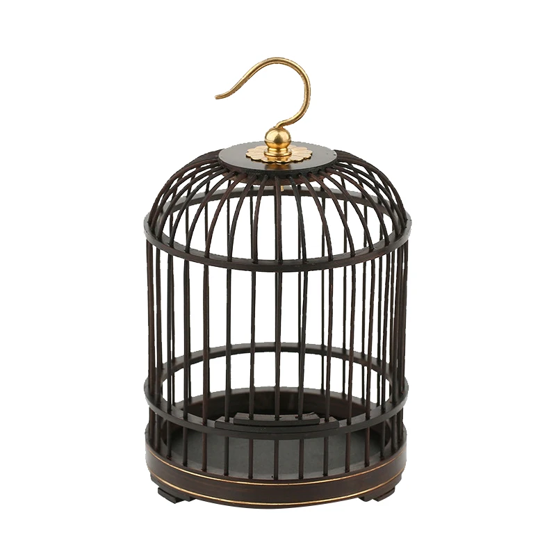 

Creative Hook Up Insect Cage Model Ornaments Abstract Wood Craft Cage Miniature Living Desktop Home Decoration Birthday Gift Toy