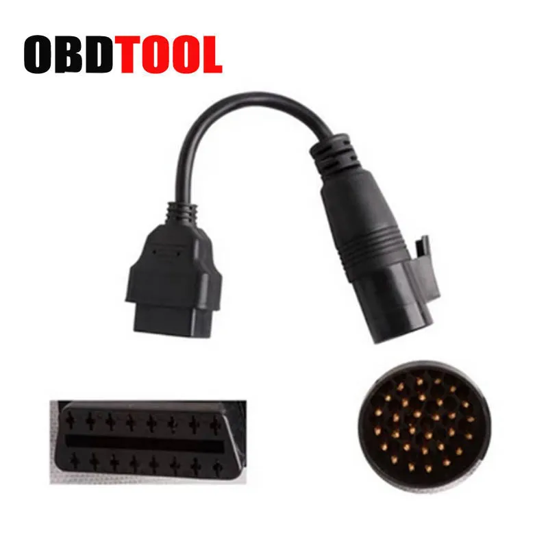 Obdtool 30 Булавки OBD2 адаптер для iveco диагностический кабель 30 Булавки до 16 Булавки OBD 2 OBDII автомобиля грузовик сканер разъем jc10