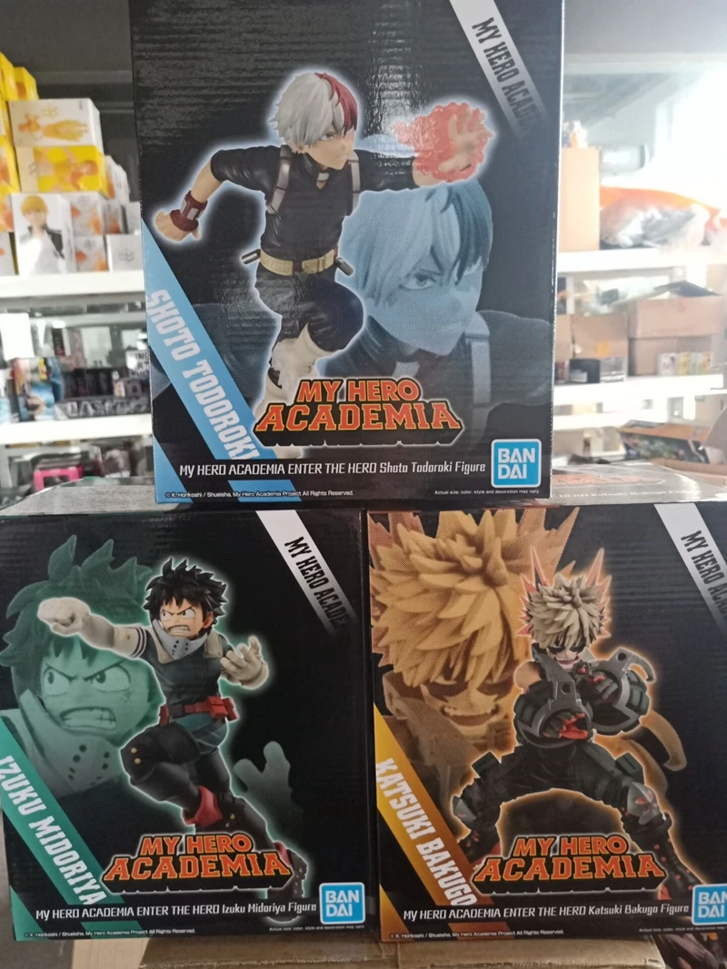 

WSTXBD BANPRESTO Original My Hero Academia Enter The Hero Midoriya Bakugo Todoroki Figure Figurals Dolls Brinquedos Overseas