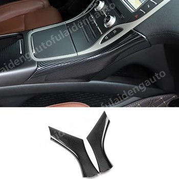 

2pcs For Lincoln MKX 2016-2018 ABS Carbon fiber Interior Gear Shift Panel Stripe Cover trim Car Styling Accessorie
