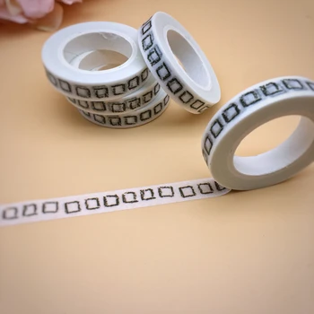 

10m*8mm Hand-Painted Small Square Washi Tape Adhesive Paper Masking Tape 1pc