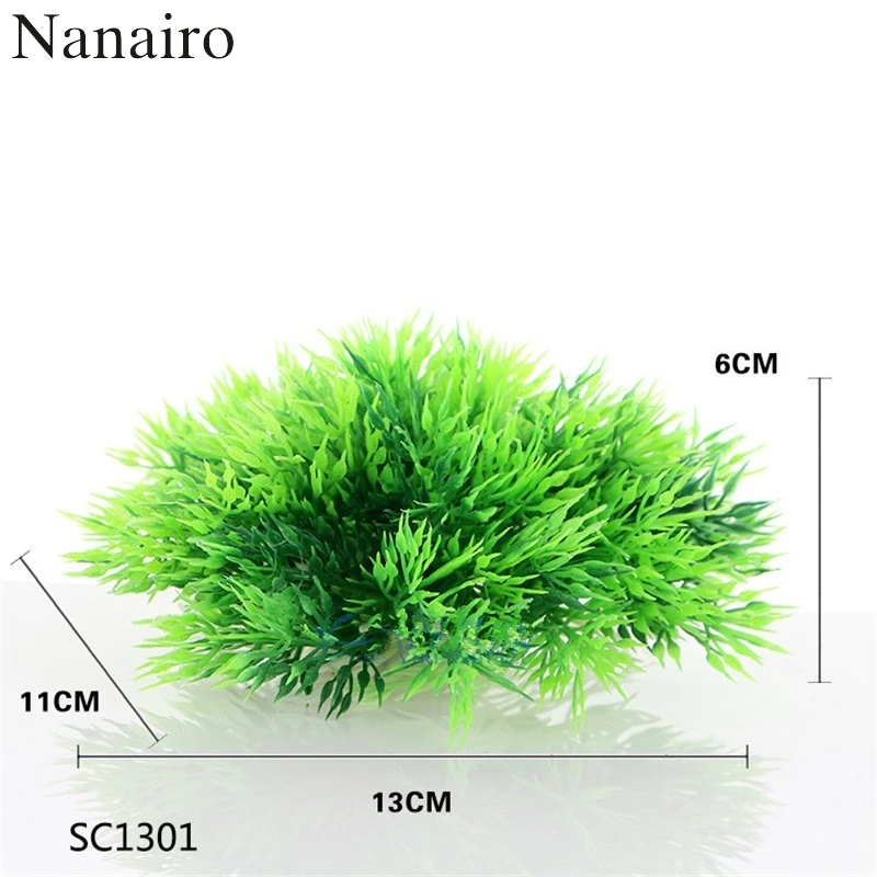Пластик 1 шт./искусственный Аква газон украшения моделирование завод Аквариум Декоративный, пейзаж аксессуары водные растения