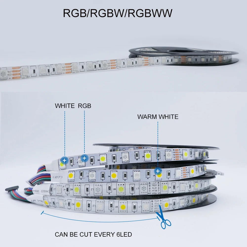 Светодиодная лента DC12V 5050 RGB RGBW rgbww 60 Светодиодный s/m 5 м+ WiFi светодиодный контроллер+ 3A блок питания комплект светодиодной ленты