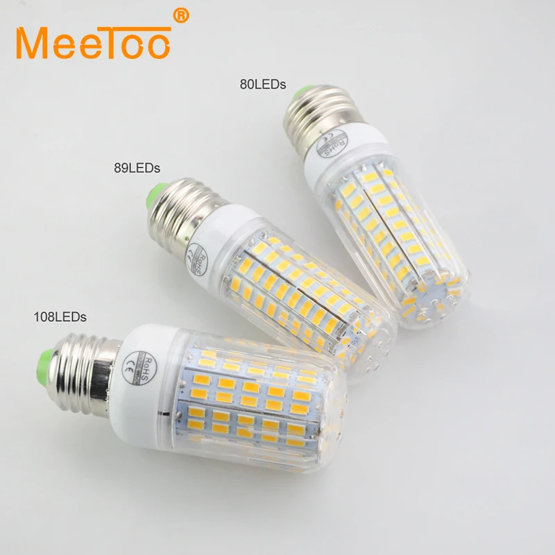 Дизайн 4St 5730 SMD E27/E14 светодиодная лампа-кукуруза 24-108Led 220 в 230 240 В мощность равна 20
