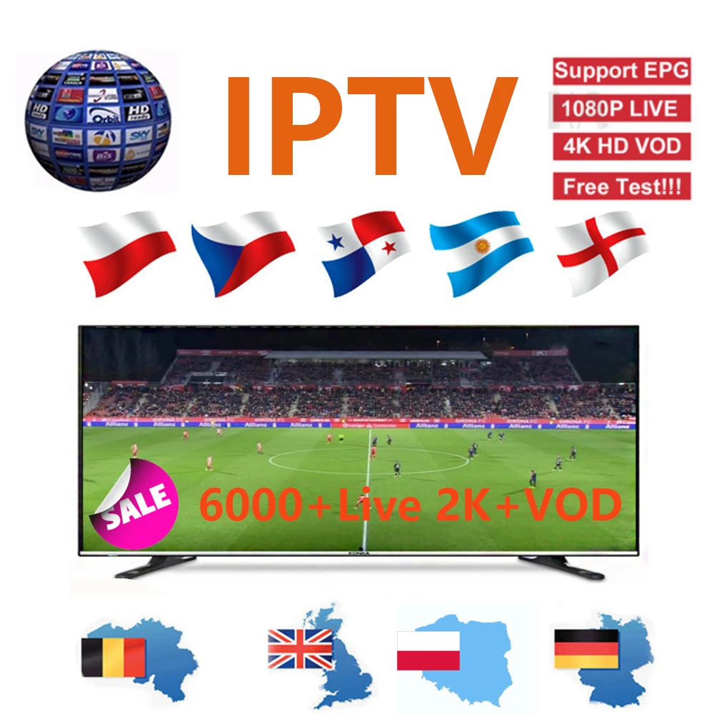 

World IPTV M3U Subscription 6000+Live for android tv box French Spain Portugal Italia Arabic tv box with air mouse tv smart