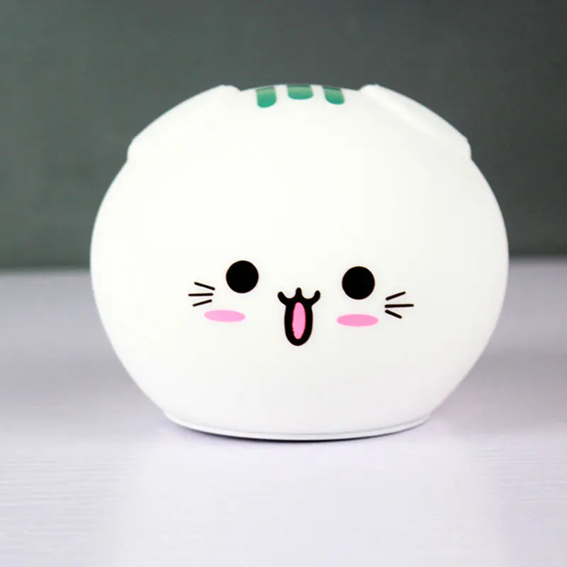

Night Light Lamp Silicone Cute Cat Children Birthday Gift for Bedroom Bedside MDJ998