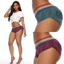 *#Best Price Yfashion Training Colorful Fashion Elastic Shorts Women Rainbow Color Back Pocket Breathable Shorts for Female *#Best Price Yfashion Training Colorful Fashion Elastic Shorts Women Rainbow Color Back Pocket Breathable Shorts for Female
