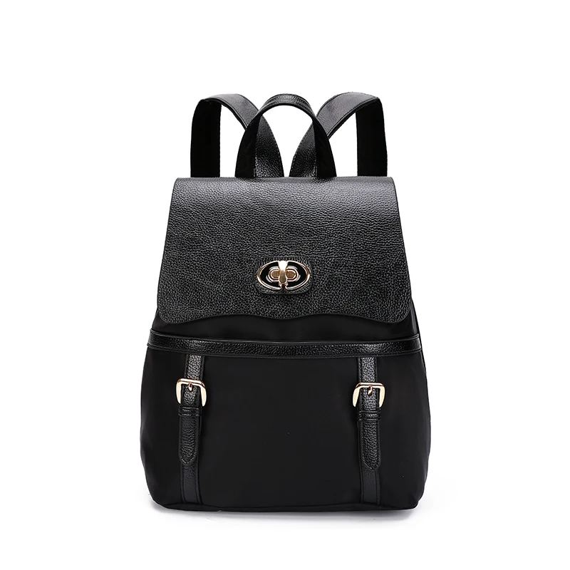 

preppy style vintage mini turnlock rucksack belt travel mochila school bags for teenagers fashion computer leather bag ZZ519