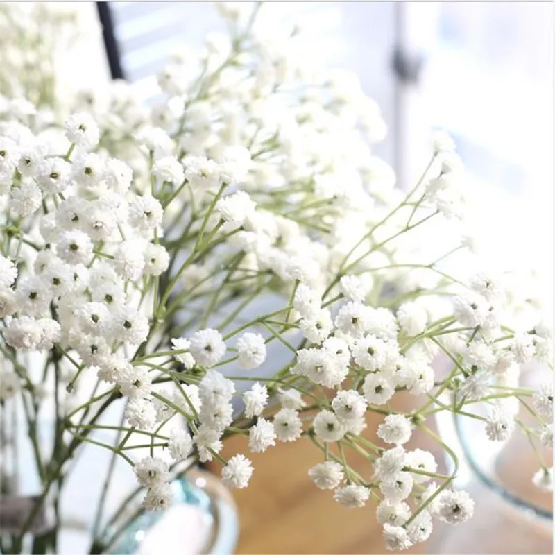 NieNie DIY Гипсофила искусственная цветы детское дыхание поддельные силиконовые растения для свадьбы дома отеля вечерние украшения 6 цветов