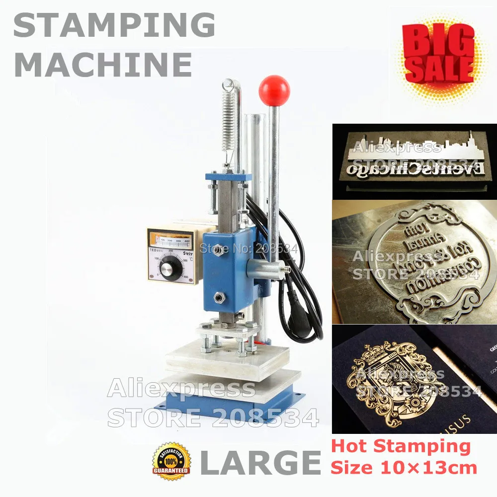 Hot foil Embossing Dies machine for leather heat embosser stamping press machine digital alphabet handheld 10X13CM