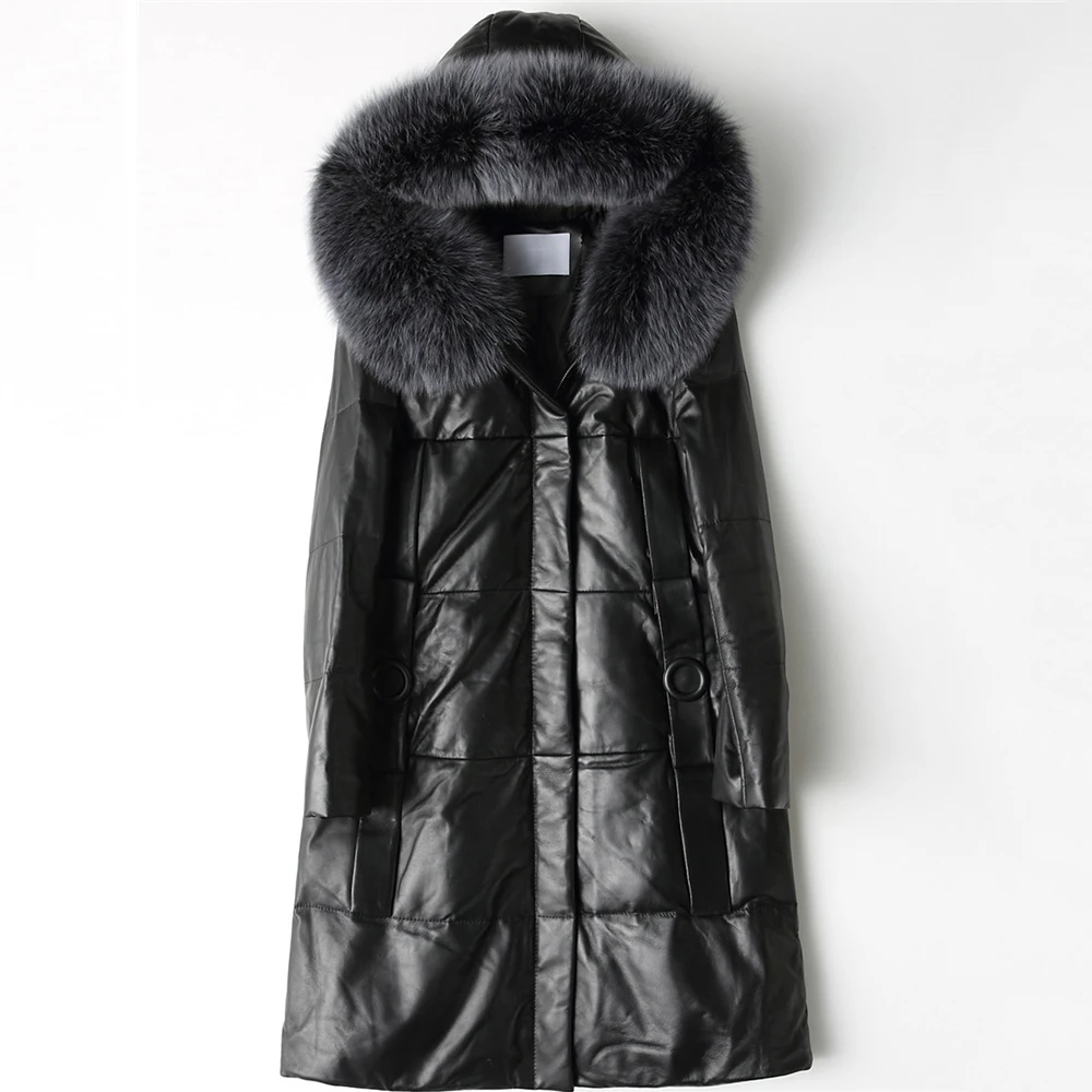 Autumn Down Jacket Women Parkas 2018 New Fashion High Quality Hooded Fox fur collar Winter Warm Large size Sheepskin Outerwear Autumn Down Jacket Women Parkas 2018 New Fashion High Quality Hooded Fox fur collar Winter Warm Large size Sheepskin Outerwear