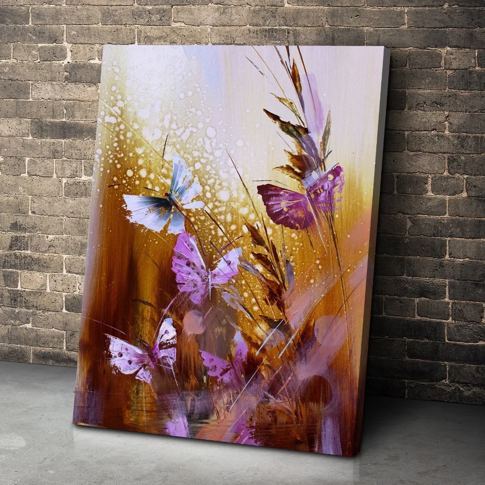 1 Panel Modern art painting BUTTERFLY BLOSSOM CANVAS SET painting