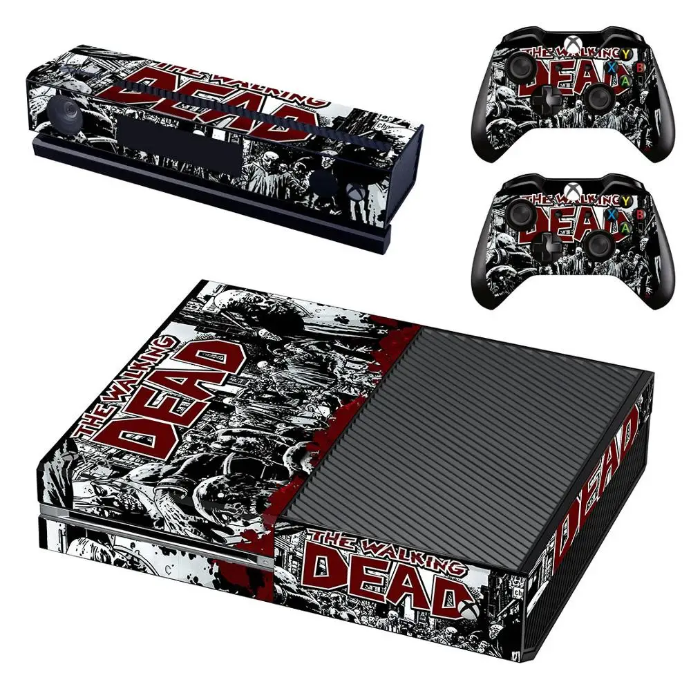 Наклейка Walking Dead Skin Xboxone vinilo adesivo pegatina s для Xbox One консоль и Kinect и два контроллера