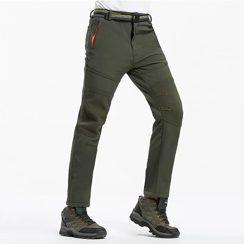 Escalada camping senderismo trekking Pantalones cáscara suave otoño invierno a prueba de viento impermeable calor radiación protección hombres Pantalones Escalada camping senderismo trekking Pantalones cáscara suave otoño invierno a prueba de viento impermeable calor radiación protección hombres Pantalones