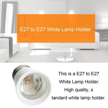 

E27 to E27 Transfer Socket Light Bulb Holder Adapter Household Office School Lampholder Portable Light Accessory