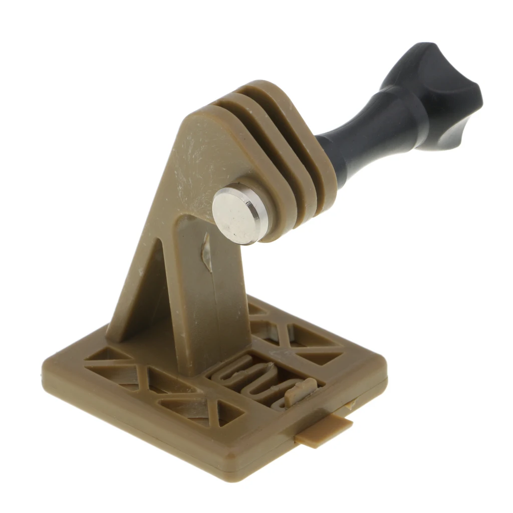 

1 Pcs Tactical Standard Camera Helmet Mount Adapter Base Bracket Brown Tough Nylon for Gopro Camera Hunting Accessories