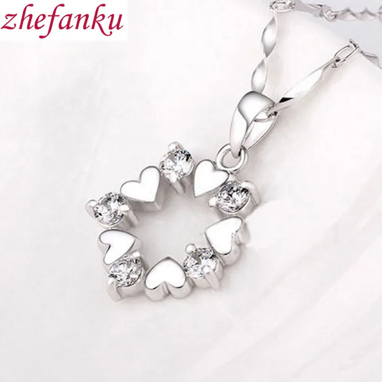 

Without Chain Charming Jewelry NL-0616 Elegant Fashion Female Flowers Shaped Crystal Necklace Pendants