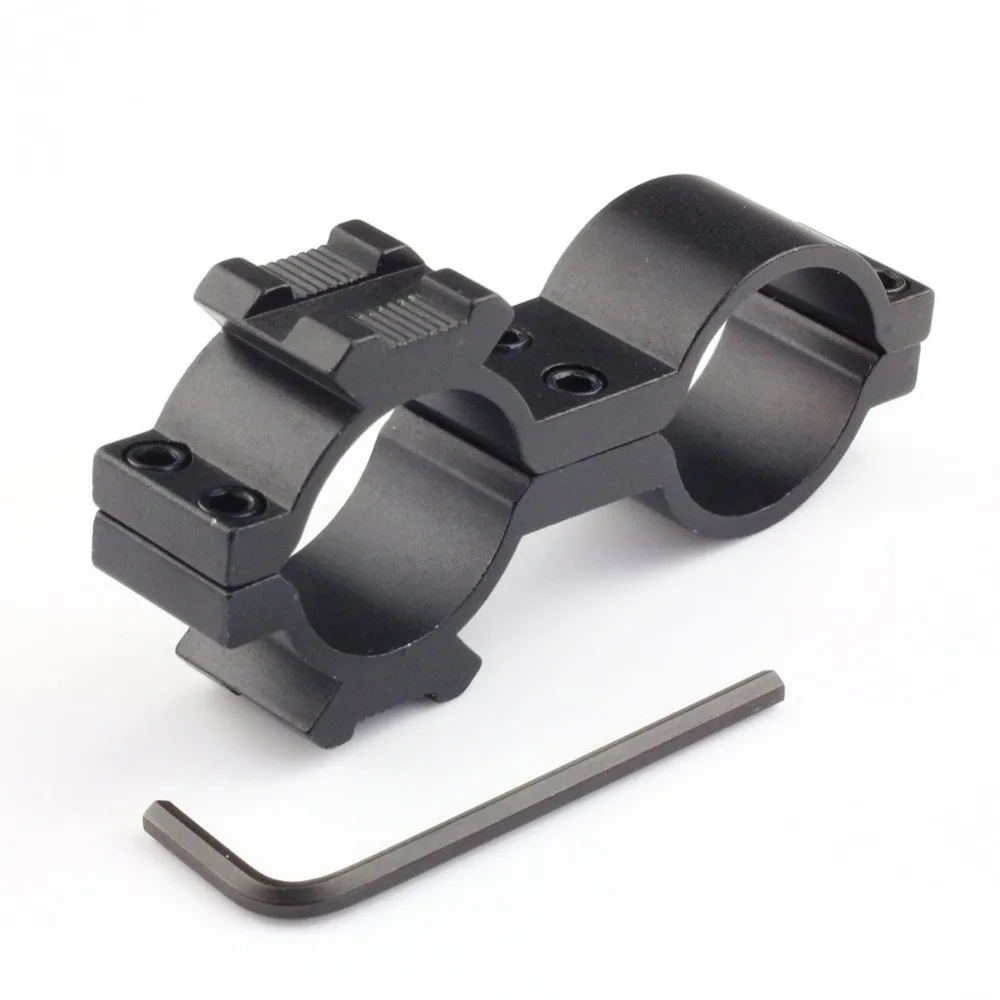 1" 25.4mm Dual Barrel Ring Flashlight Scope Laser Mount Dual Ring for Rifle/ Shotgun 20mm Side