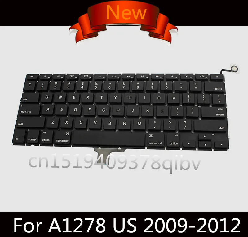 

New US QWERTY Standard Laptop Keyboard for Macbook Pro 13" A1278 US Keyboard No Backlight 2009 2010 2011 2012